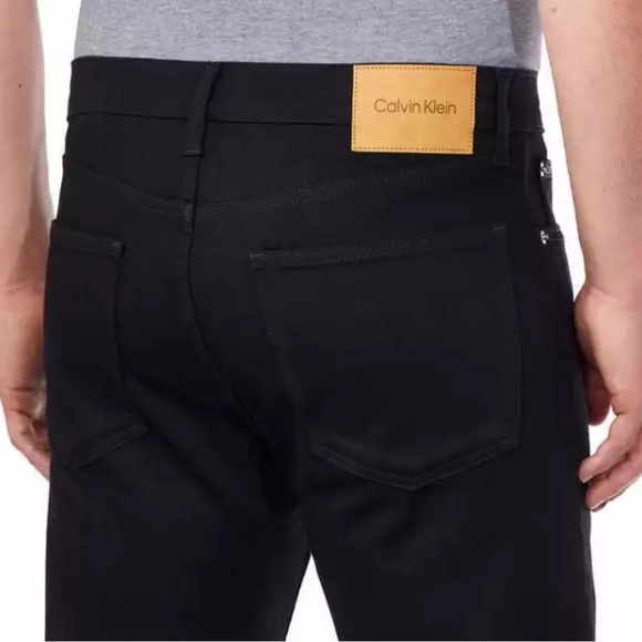 Calvin Klein Men's Slim Straight Jean Black 40x32 - Picture 4 of 6